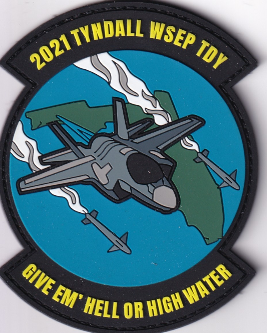 2021 Tyndall WSEP TDY Weapon Systems Evaluation Program US Air Force PVC patch