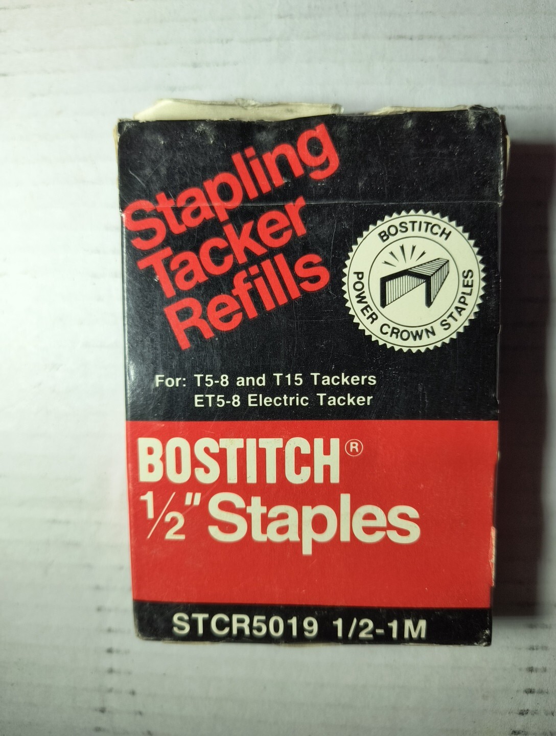 New Vintage Bostitch 1/2" STCR5019 Power Crown Staples Refill