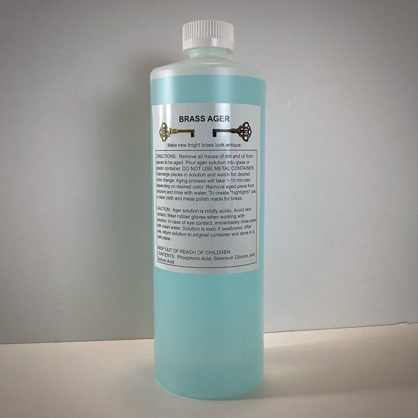 Brass Ager / Brass Aging Solution 8 oz or 32 oz