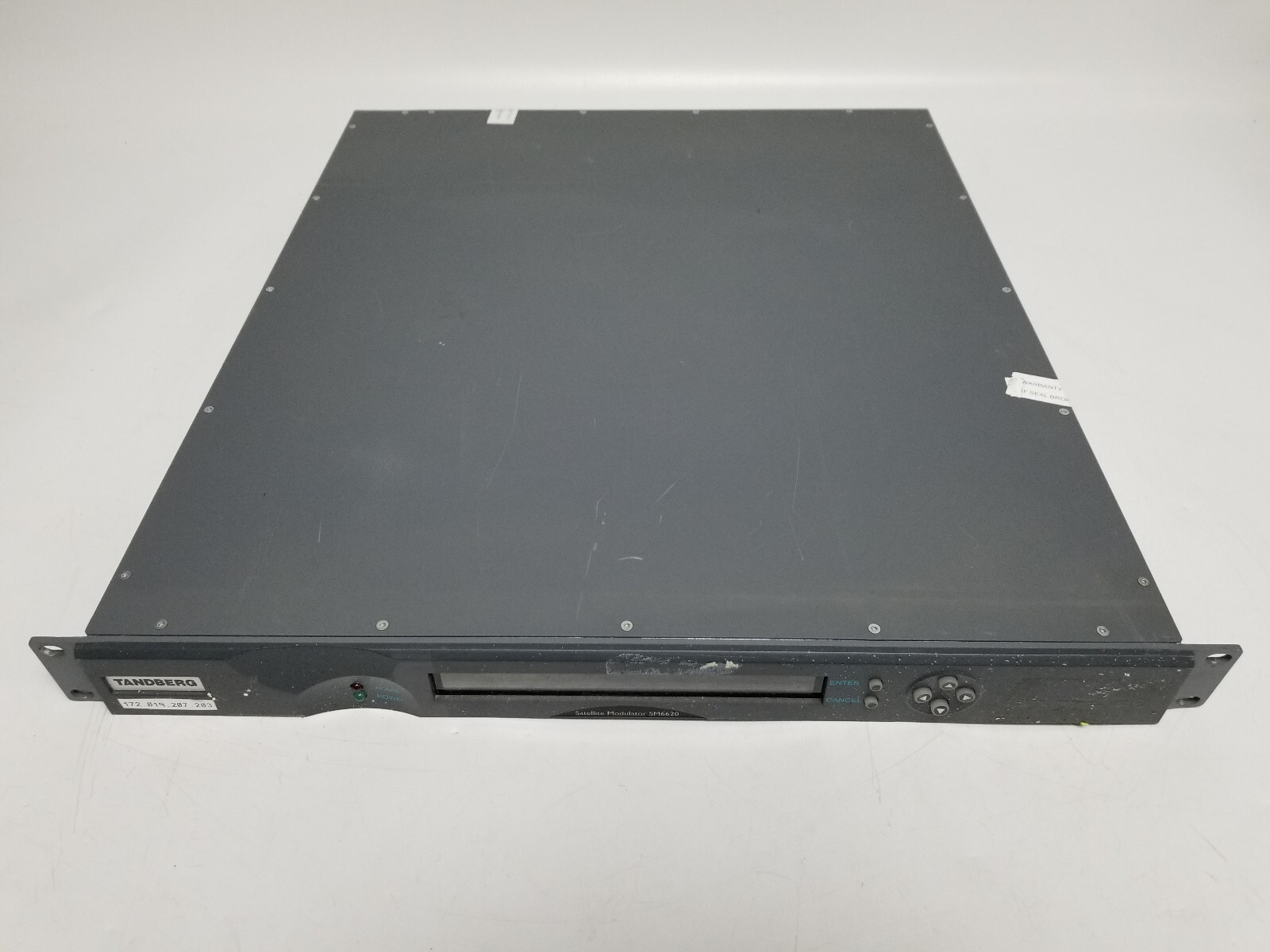 Tandberg SM6620BAS Base Satellite Modulator Parts (Alarm Light, Bad Display)