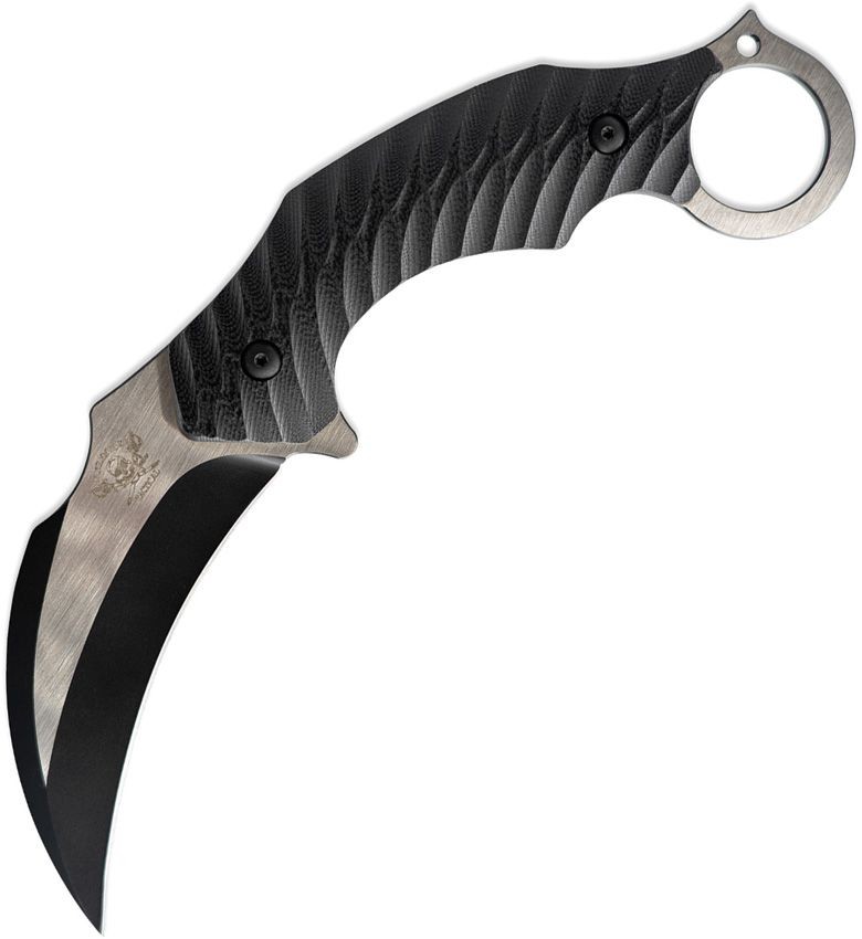 Skallywag Tactical Deep 6 Karambit Fixed Blade Black