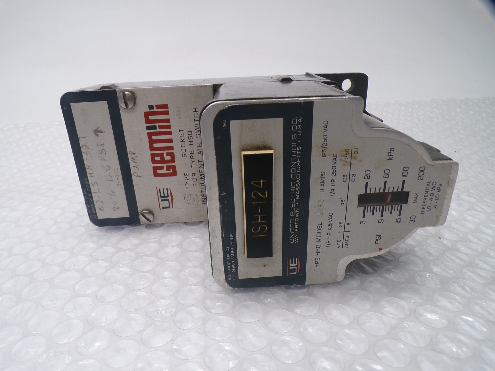 UE GEMINI H60 PRESSURE SWITCH UNMP