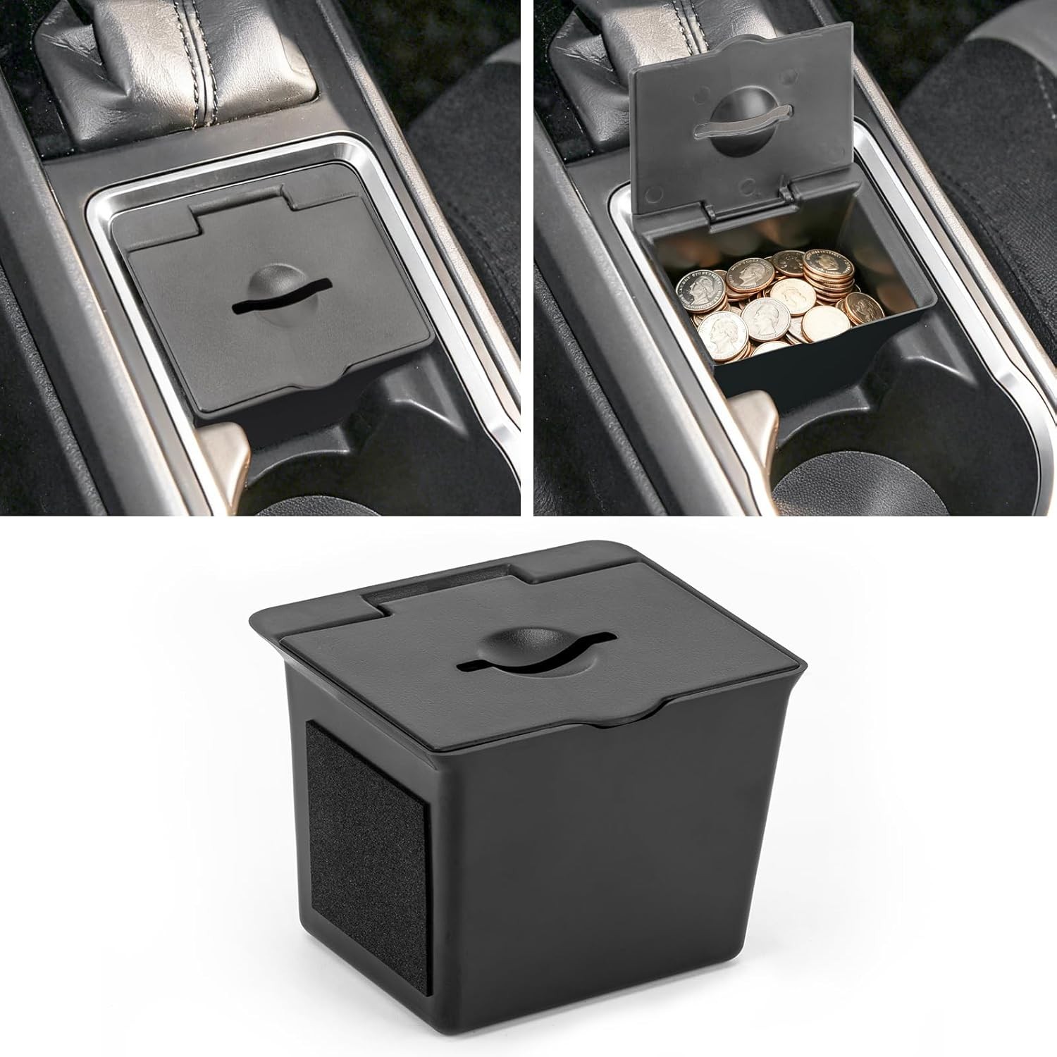 Center Console Organizer with Coin Slot for 2016-2023 Tacoma, Insert Coin Holder