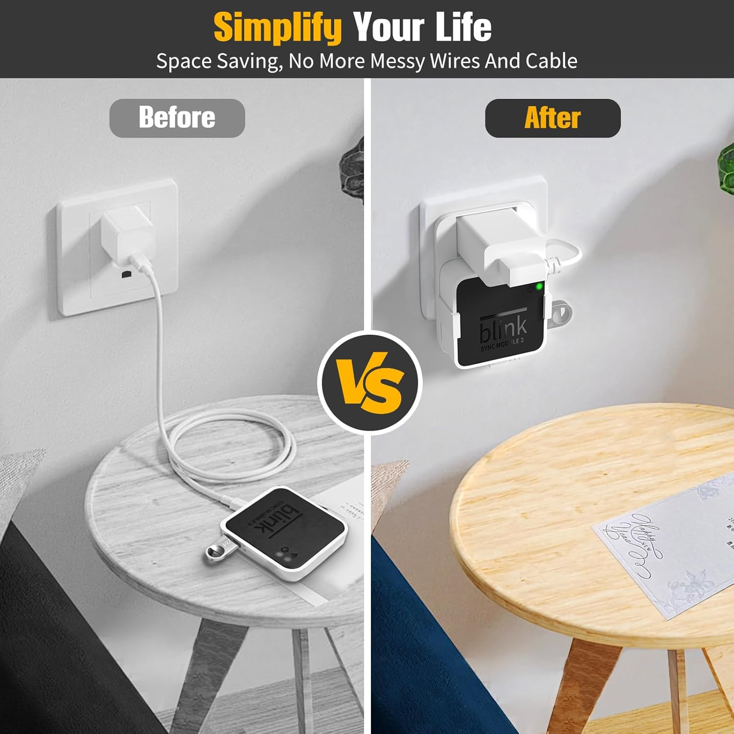 256GB USB Flash Drive, Outlet Wall Mount Holder for Blink Sync Module 2, Module