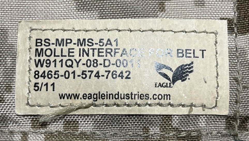 New Eagle Industries AOR1 Molle Interface For Belt Panel/pair/ NSW SEAL DEVGRU