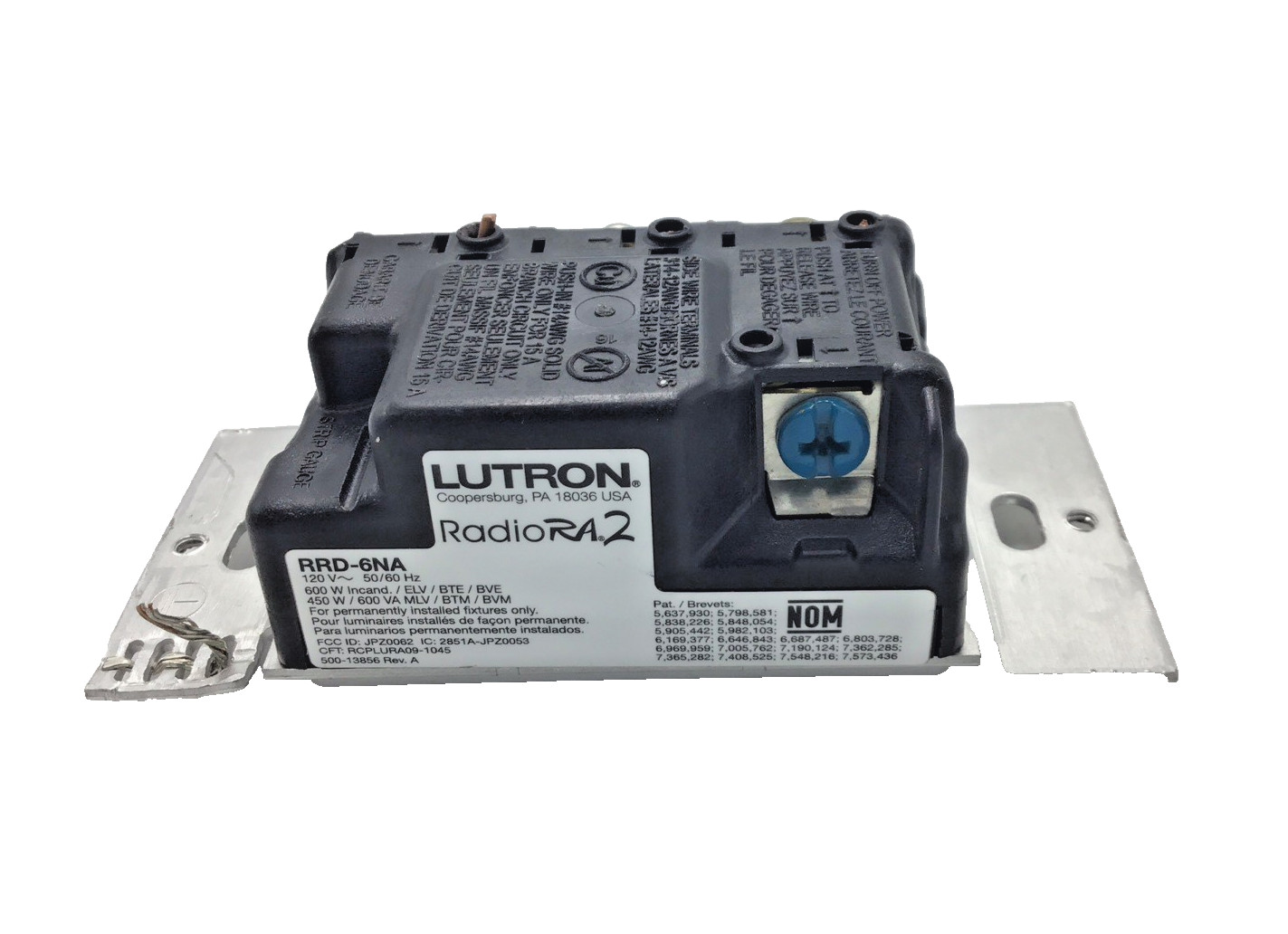 Lutron RRD-6NA-WH RadioRA 2 Wireless Dimmer (White)