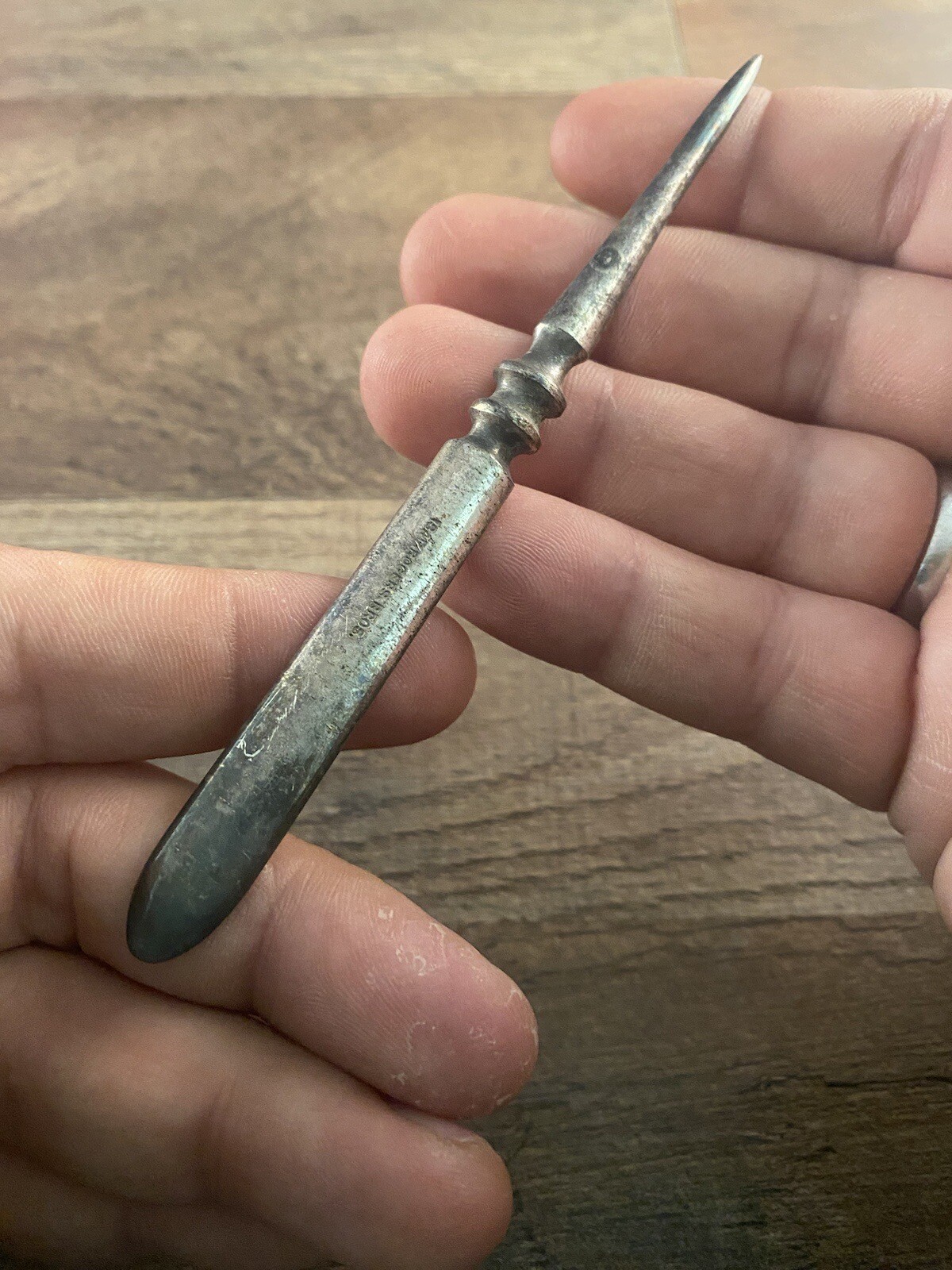 1847 Rogers Bros Nut Pick Silverplated Plain Unknown Pattern