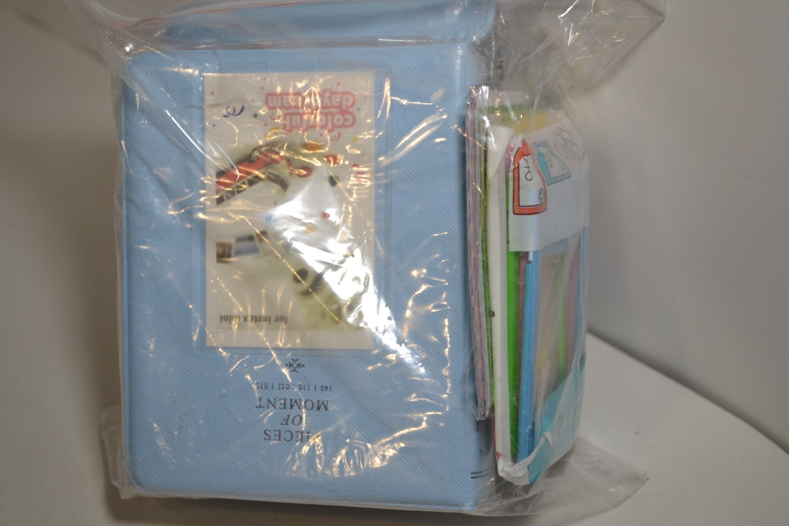 Instant Camera Case with Frames & Photo Album (Blue)