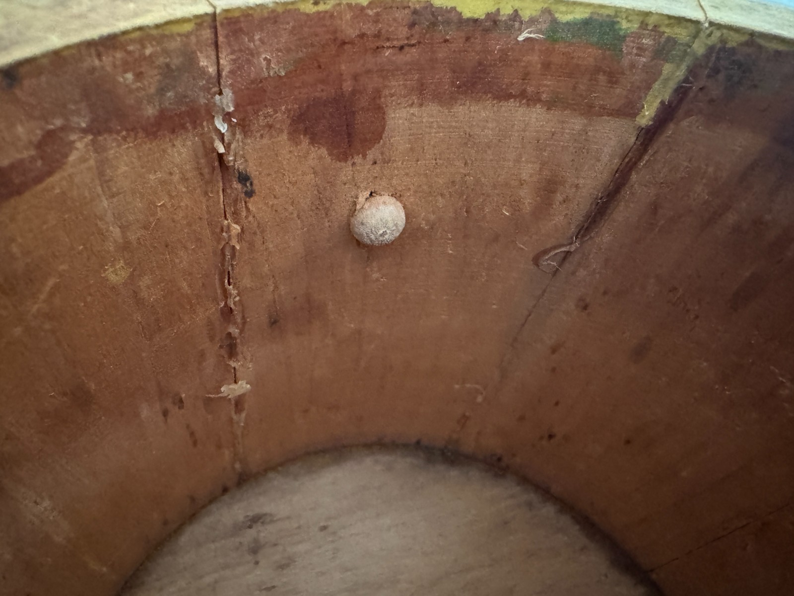 Vintage Wood Bucket With Handle Planter Storage Decoration