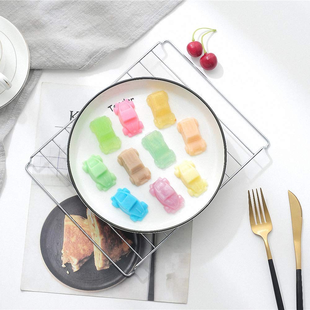 3Pcs Car Silicone Ice Cube Trays Auto Chocolate Molds Jello Random