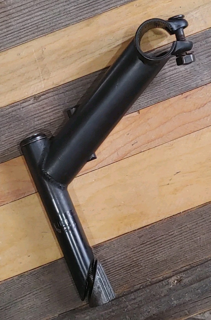 Steel Quill Stem 22.2 insert 25.4 clamp 145 ext 30 Deg Rise Cable Stop Black