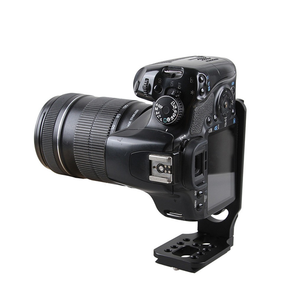 Aluminum 1/4 Screw Camera Quick Release L Plate Vertical Horizontal Bracket
