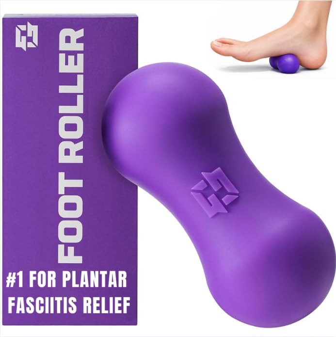 Foot Roller for Plantar Fasciitis Relief by Ground Force - Deep Tissue Purple