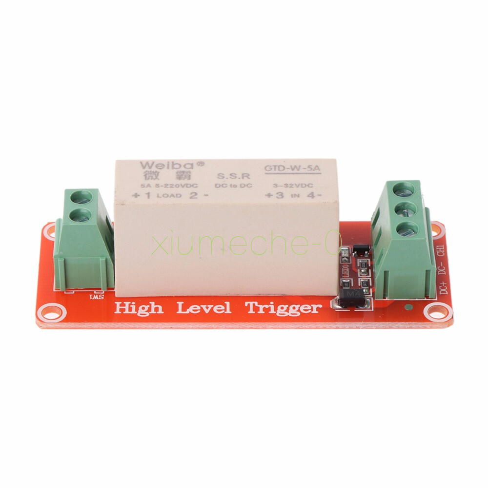 1 Channel SSR Solid State Relay High-low Trigger 5A 3-32V
