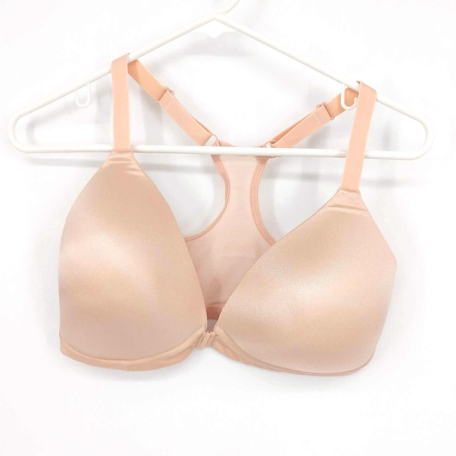 Breezies Racerback Bra Smoothing Wireless Comfort Honey Beige Nude 36DDD