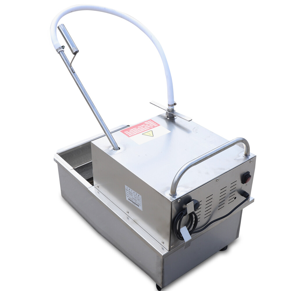 55L Fryer Oil Filter Cart Machine Commercial Kitchen Oil Filtration System 550W