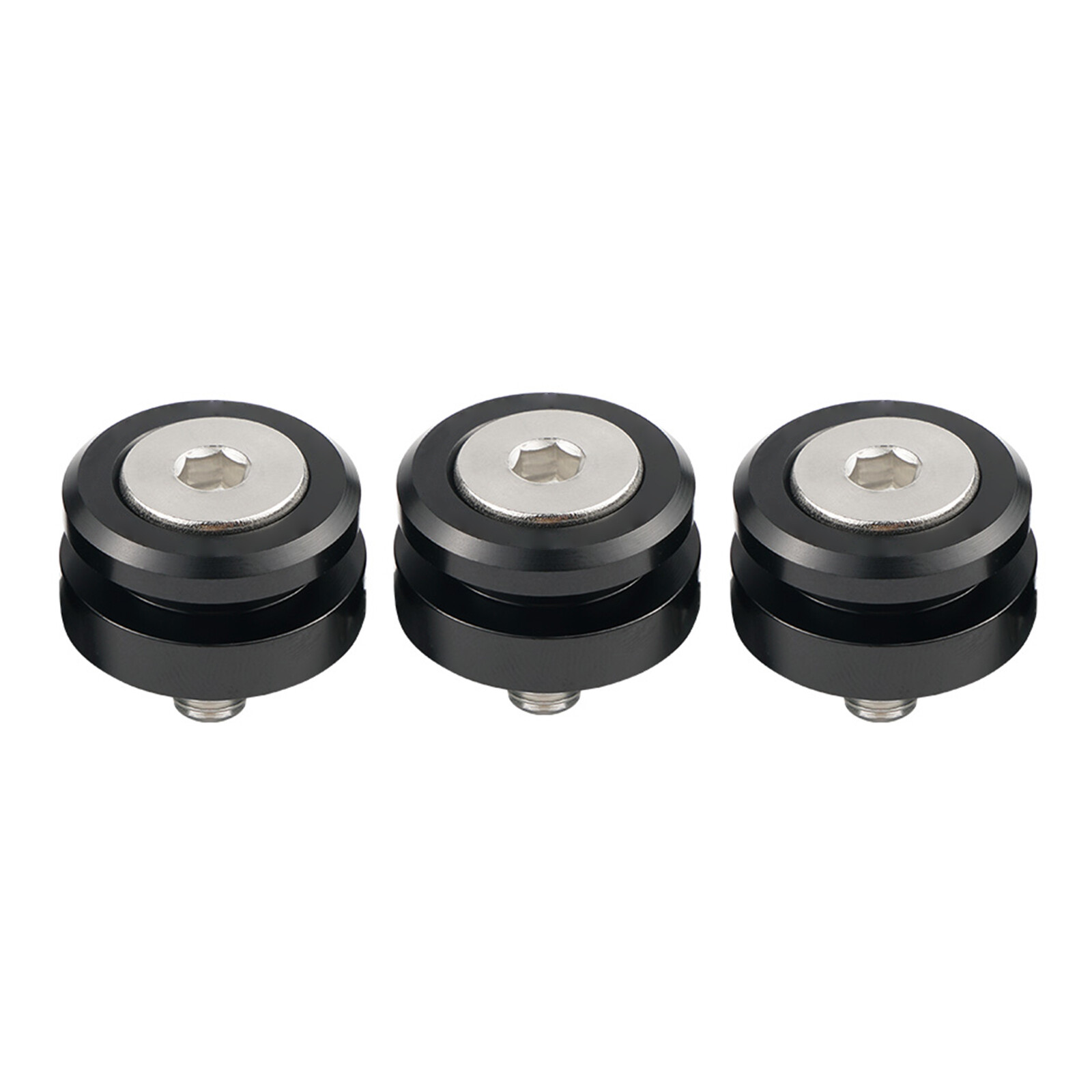 BEVINSEE Billet Aluminum Shifter Base Bushings For Honda Civic 8th Gen MT 06-11