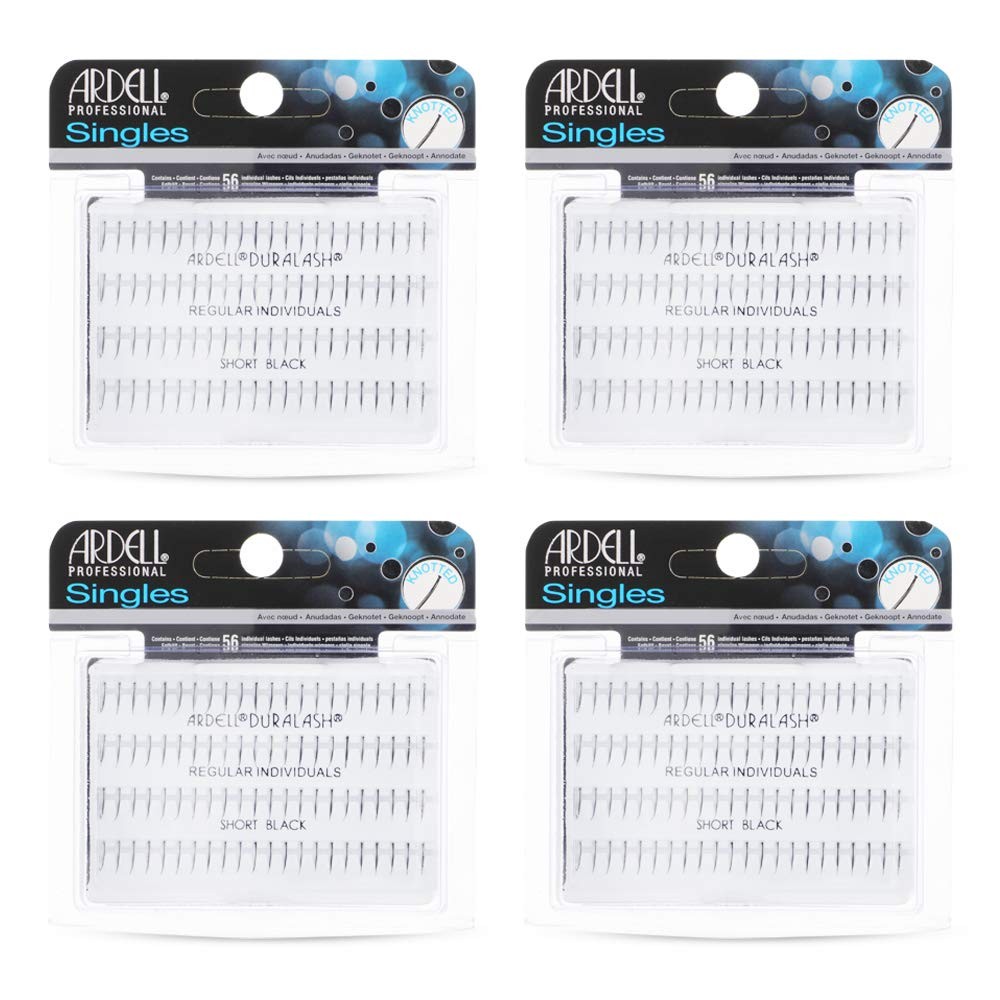 Ardell Individual Lashes Regular Short Black – 1 count (Pack of 4),