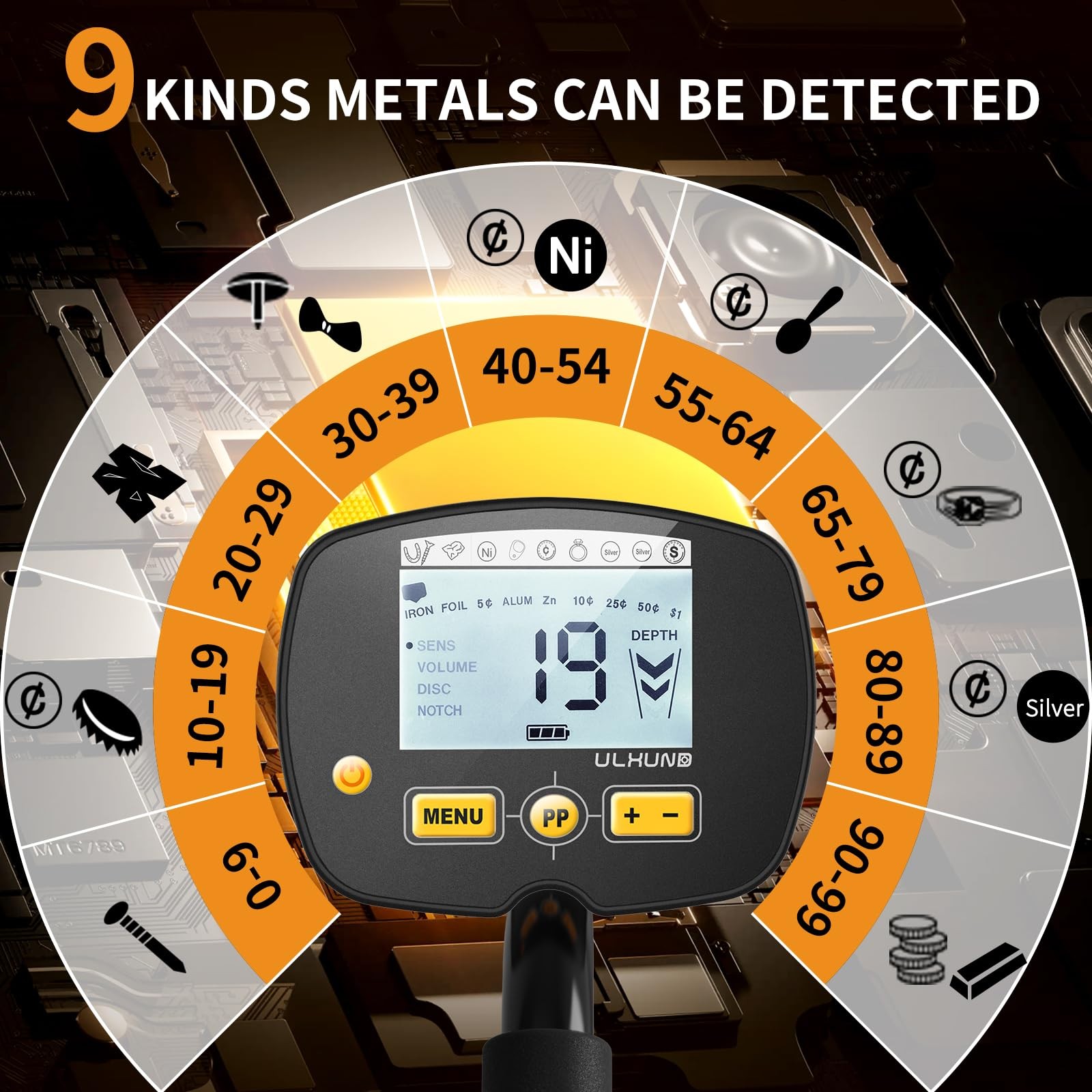 Upgraded Metal Detector for Adults Professional - High Accuracy Gold Finder w...
