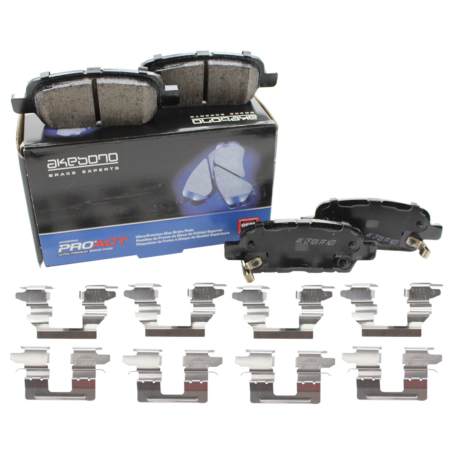 Akebono ProACT Rear Disc Brake Pad Set for 2018-2020 Nissan Altima