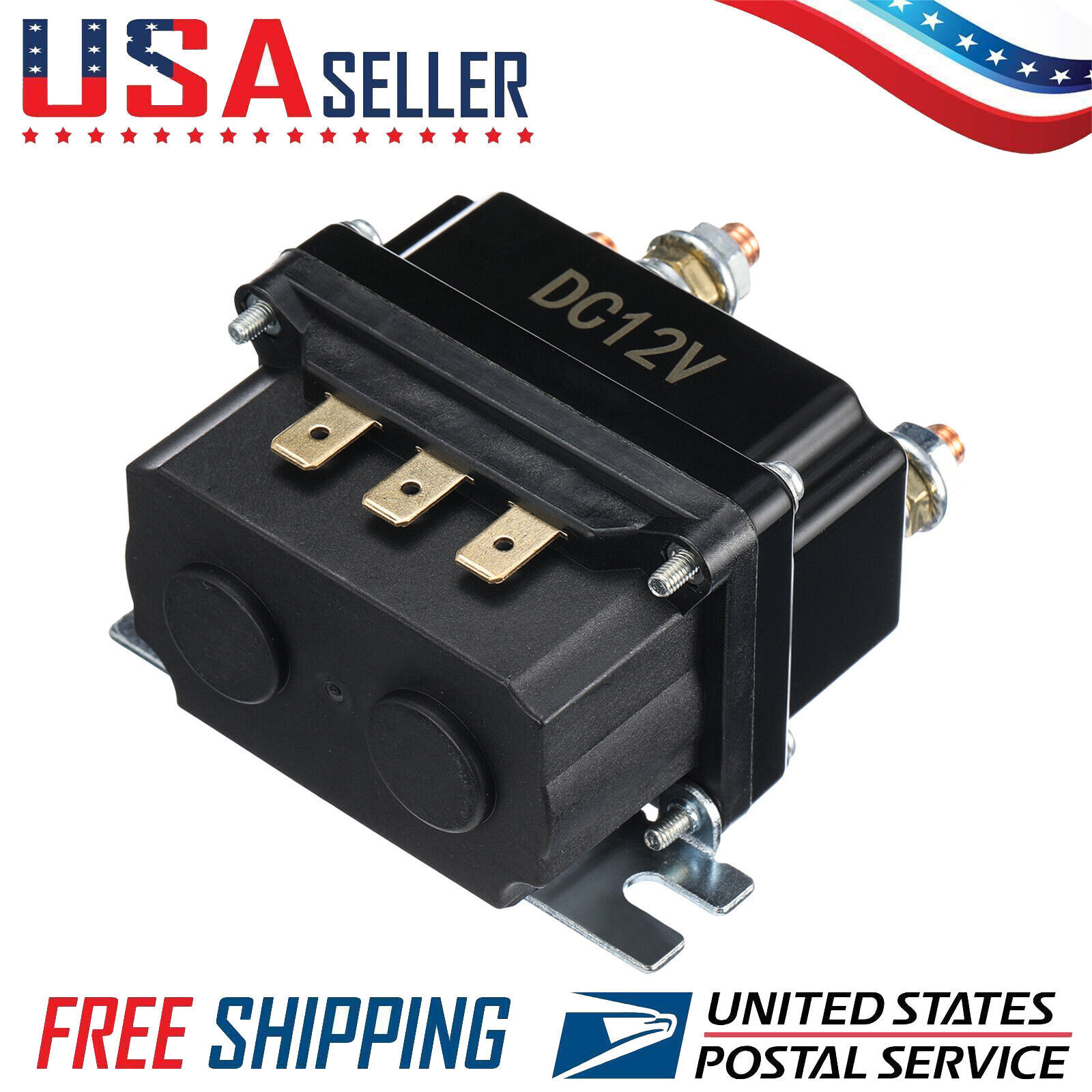 NEW 12V / 250A Winch Solenoid Relay Contactor for AUT UTV 5000-7000lbs Winch USA