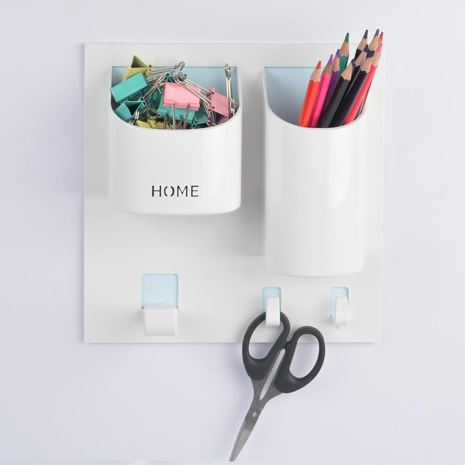 Bedside Shelf Wall Mounted Dorm Room Rack Medium, Vertical Type / White