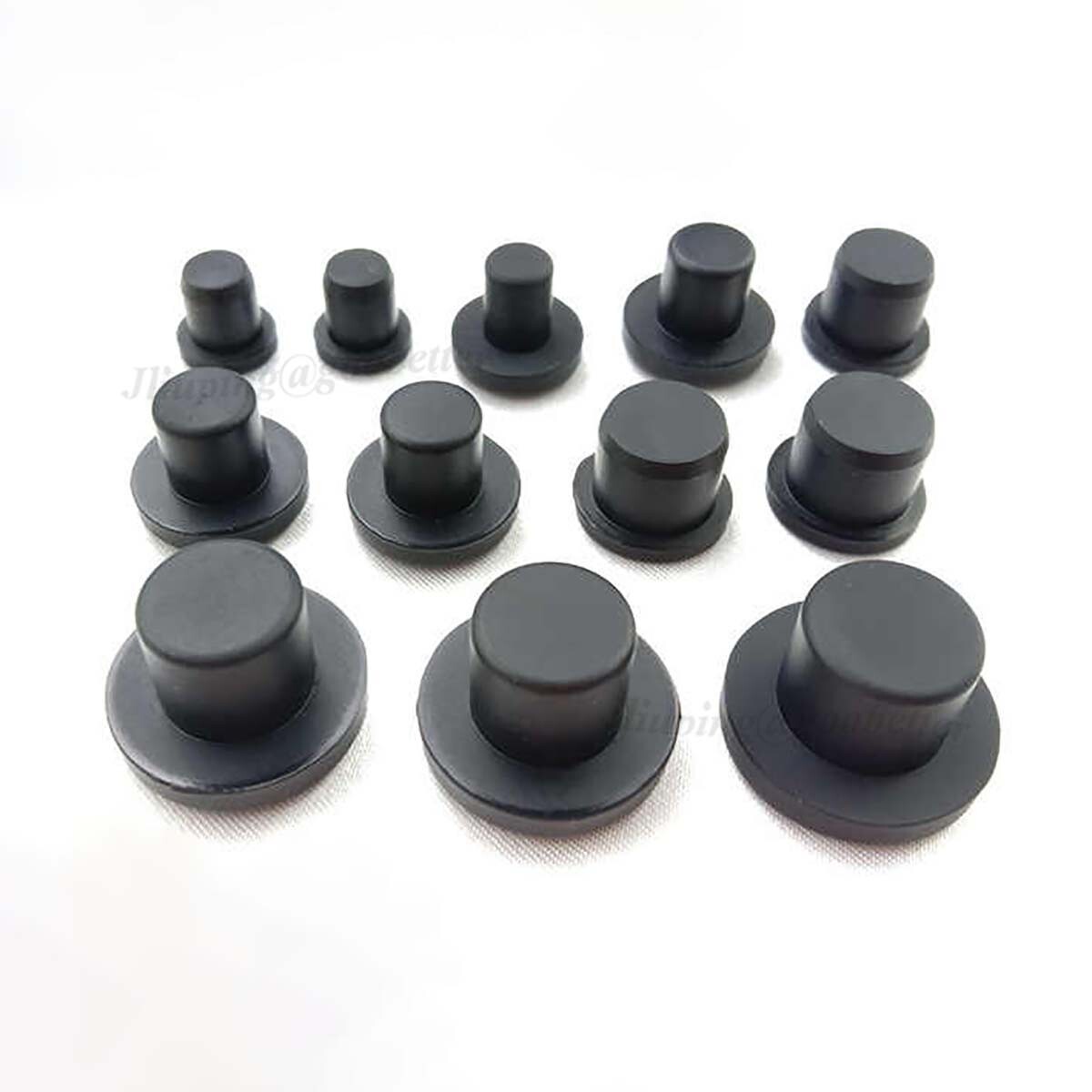 Solid Hole Plugs 2mm-14mm Black Silicone Rubber Blanking End Cap Bungs Pipe Tube