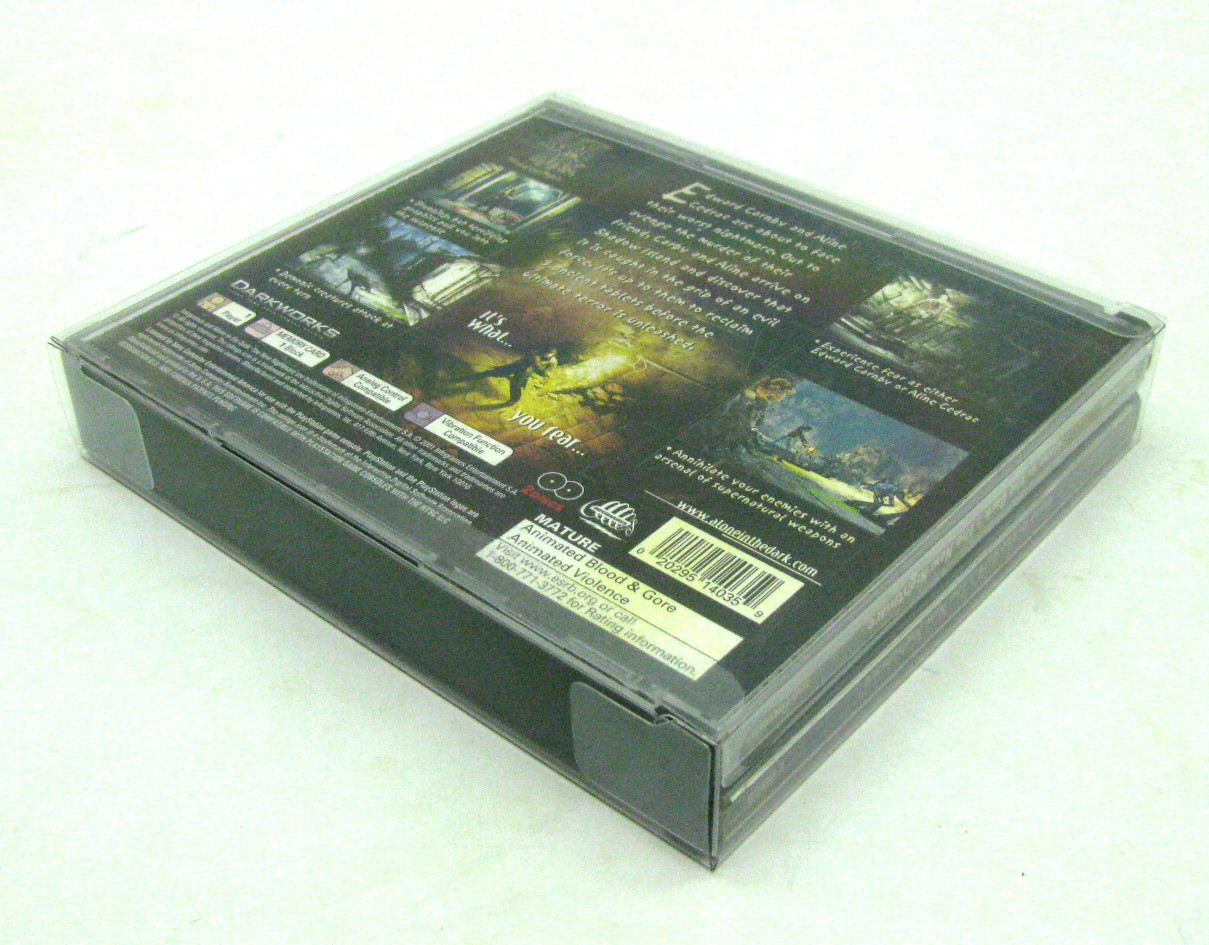 1x SONY PLAYSTATION ONE PS1 CIB DOUBLE CD - CLEAR PROTECTIVE BOX PROTECTOR CASE