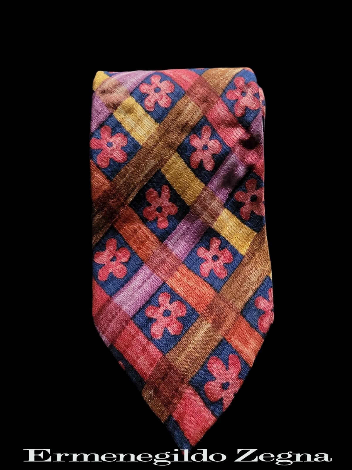 ermenegildo zegna multicolored silk Tie