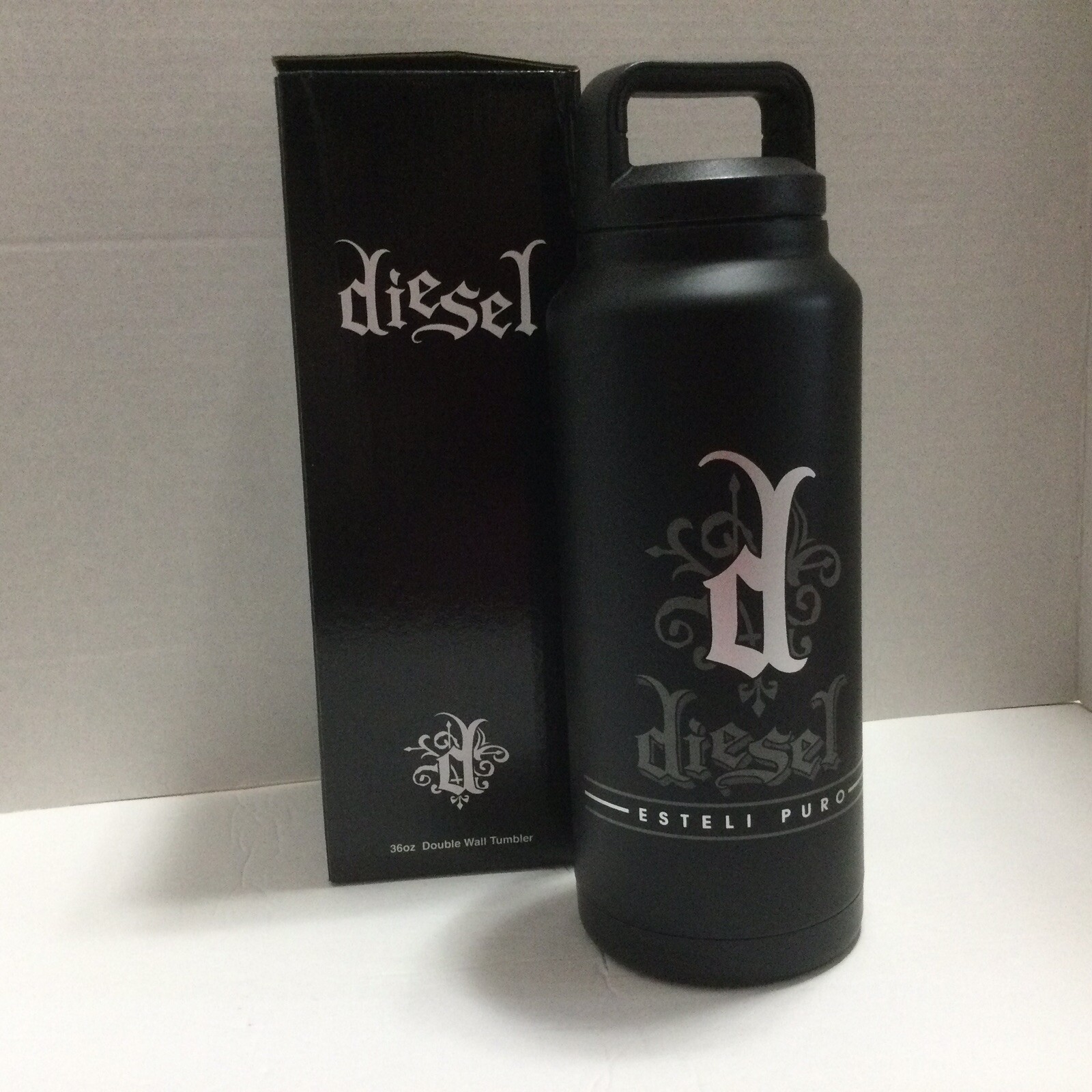 Diesel Cigars Esteli Puro Logo 36 oz  double-walled stainless steel tumbler New