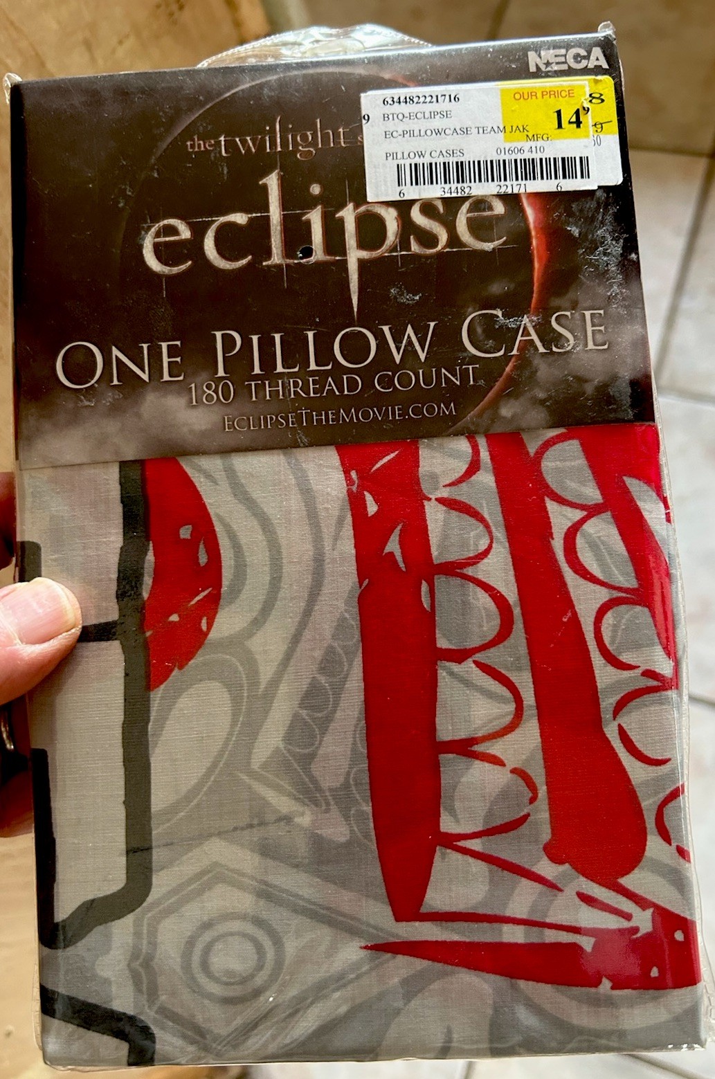 Twilight Eclipse Movie Team Jacob Double Sided NECA Pillow Case NEW Sealed