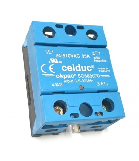 new celduc solid state relay so868070 24-510vac/95a/3.5-32vdc