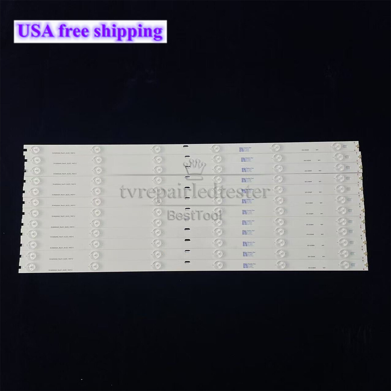 12Pcs LED Strip For Vizio SVA650A04_REV01_6LED_140212 D650I-B2 E650I-A2 E650I-B2