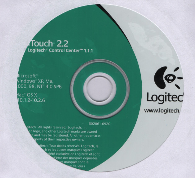 Logitech iTouch 2.2 Keyboard Configuration Software Install CD Windows (2004)