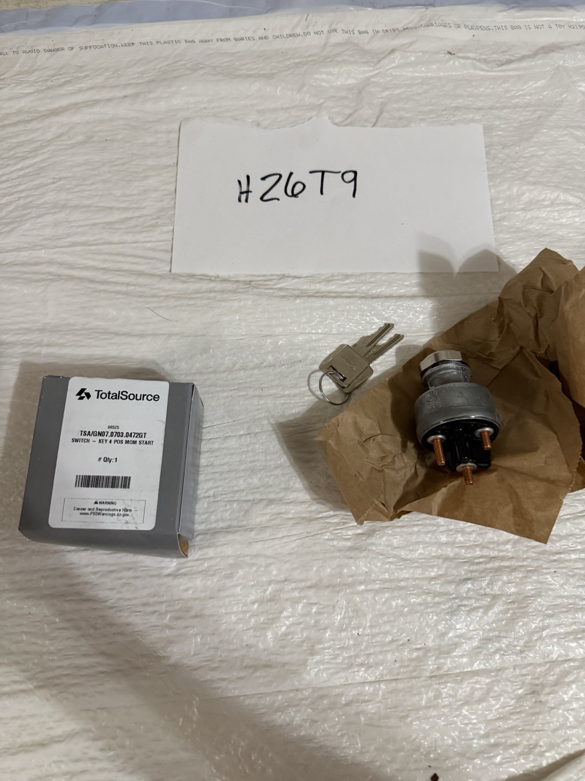 genie 07.0703.0472GT Starting Switch Ignition Assembly Four Position New In Box