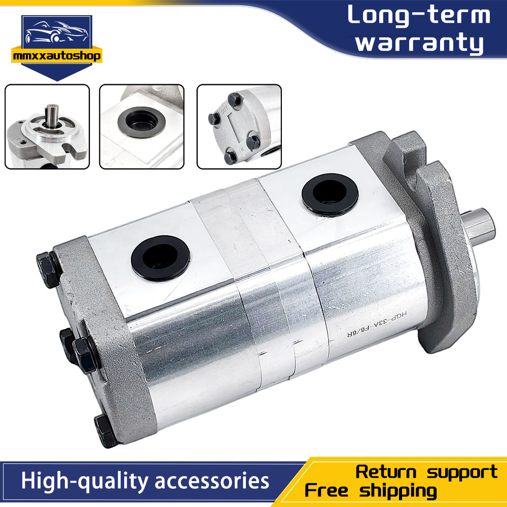 Fit Hydraulic Tandem Double Gear Pump HGP-33A-F6/6R 17.46mmd Shaft Replacement