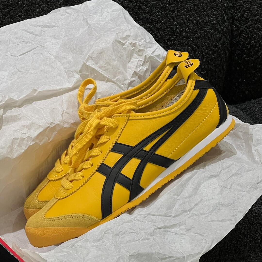 Mexico 66 Yellow Black Shoes New Without Box 1183C102-751