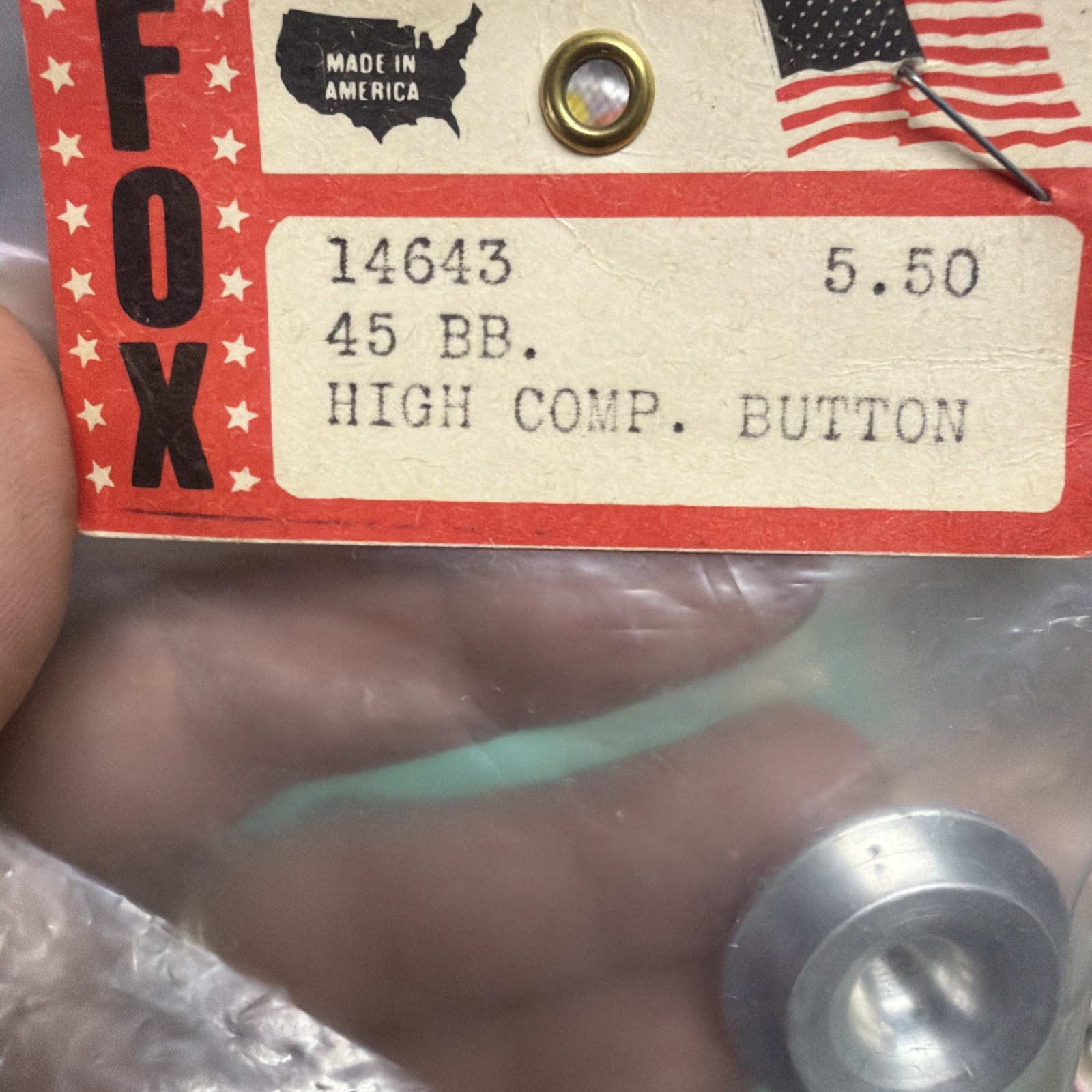 Fox 45 BB High Compression Button Part Number 14643