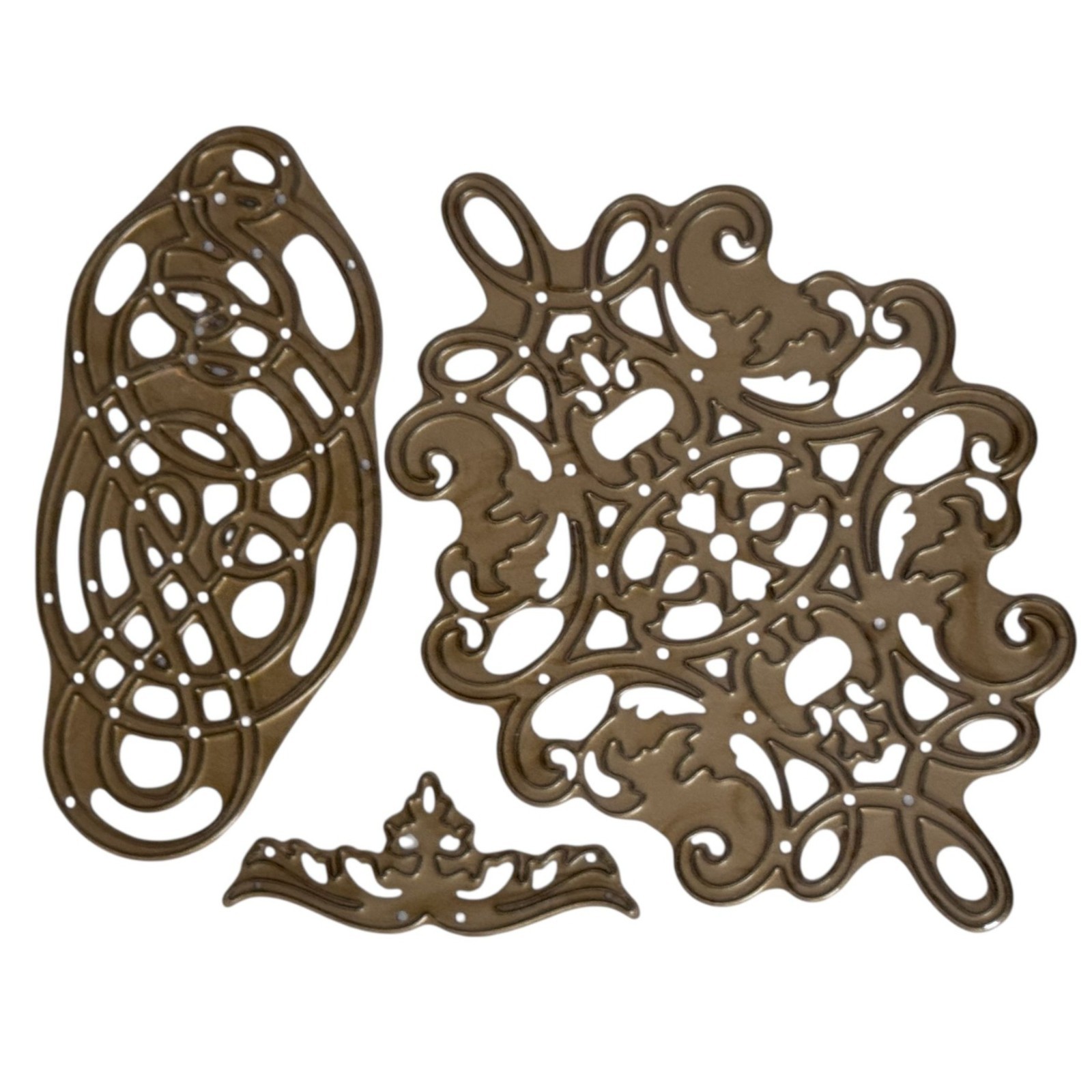 Anna Griffin Cuttlebug Decorative Cutting Die Set Ornate Flourish Elegant Metal