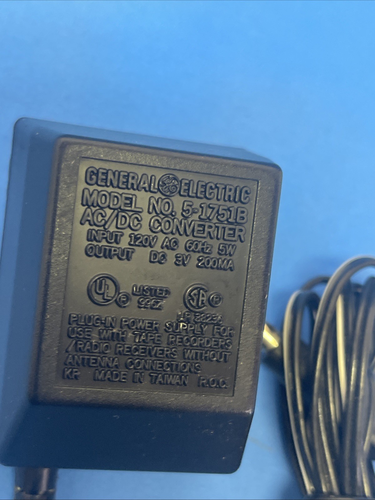 GENERAL ELECTRIC 5-1751B AC/DC CONVERTER