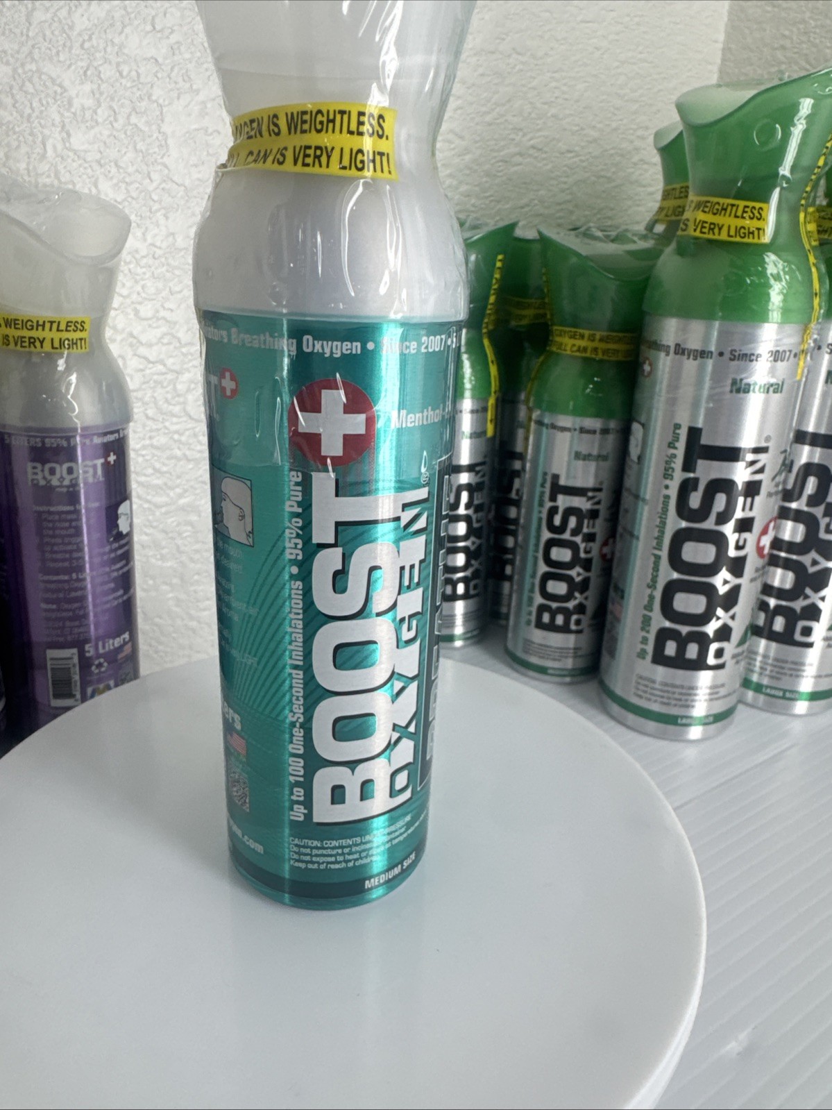 Boost Oxygen Energy Menthol-Eucalyptus 5 Liter Medium Size🎈FREE SHIP🎈Breathe