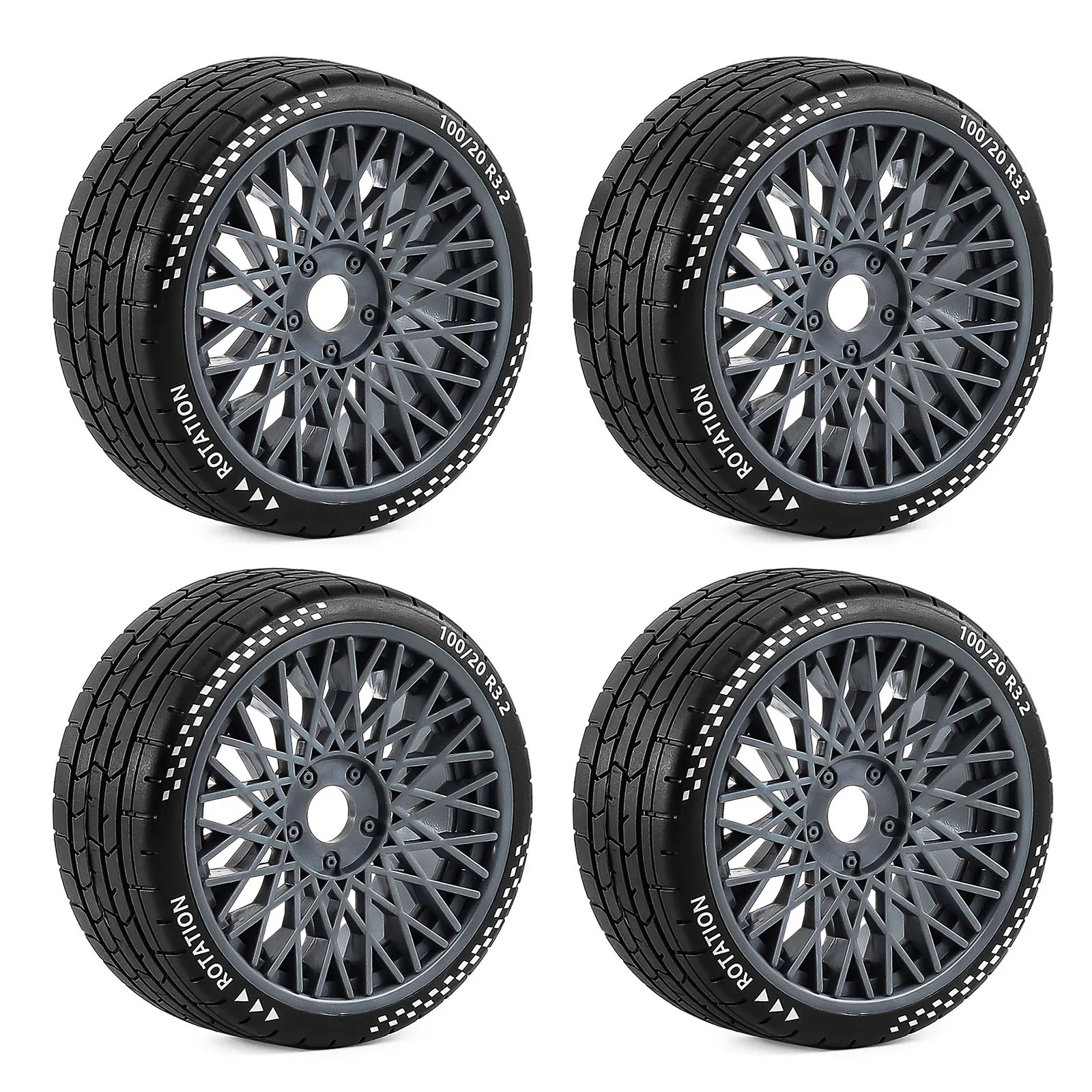 4X RC Car Tires Wheels for 1/7 ARRMA Infraction Limitless Fazon FELONY FSRC GT