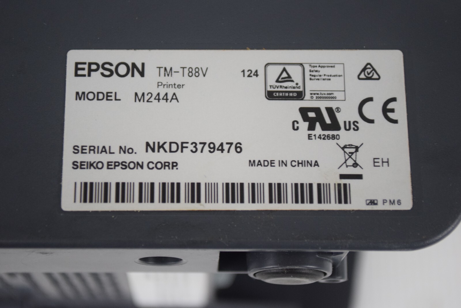 Micros M244A Epson Thermal Recipt Printer