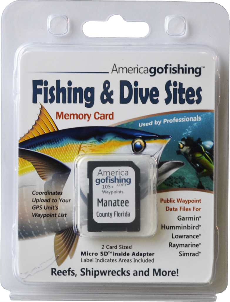 Manatee County Fishing & Dive Sites Memory Card