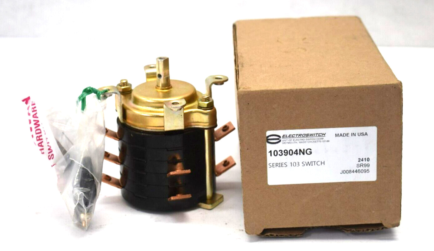 Electroswitch Series 103 Snap Action Rotary Switch Heavy Duty 12 Poles 103904NG