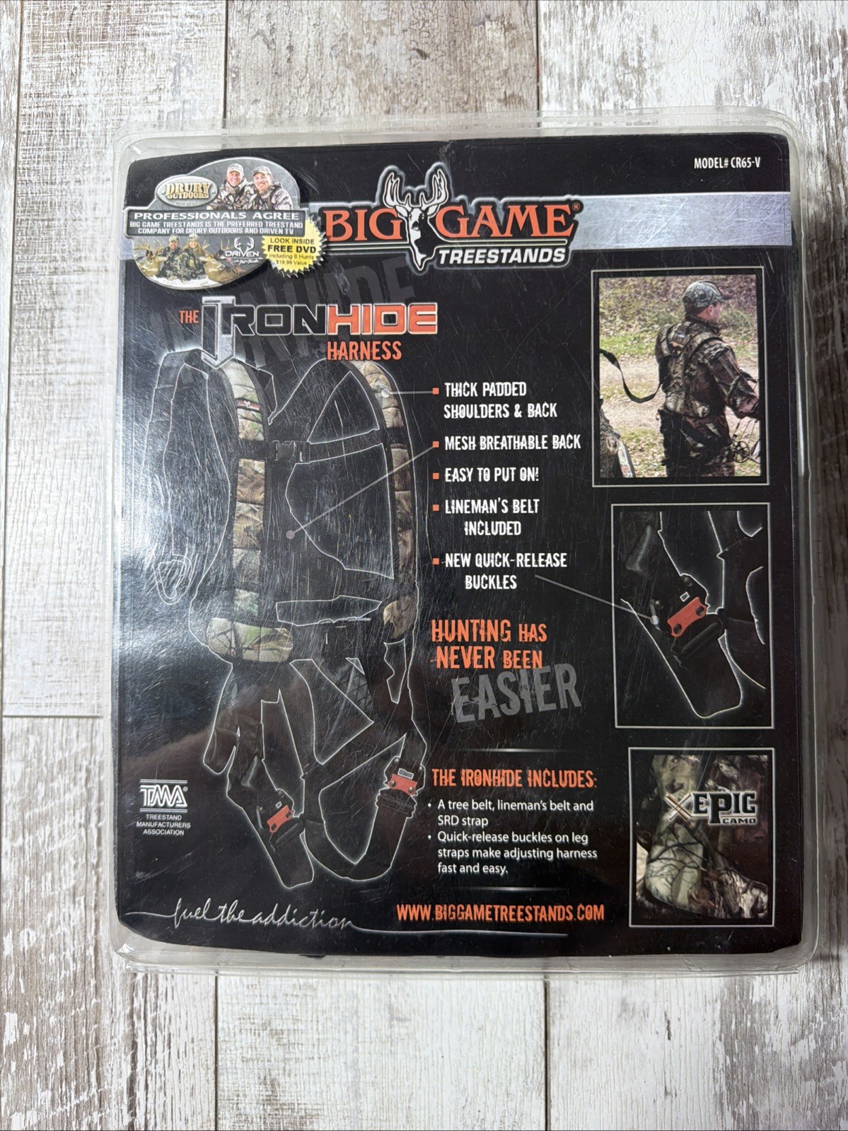 EZ-ON BASIC HARNESS CR65V BLACK NEW