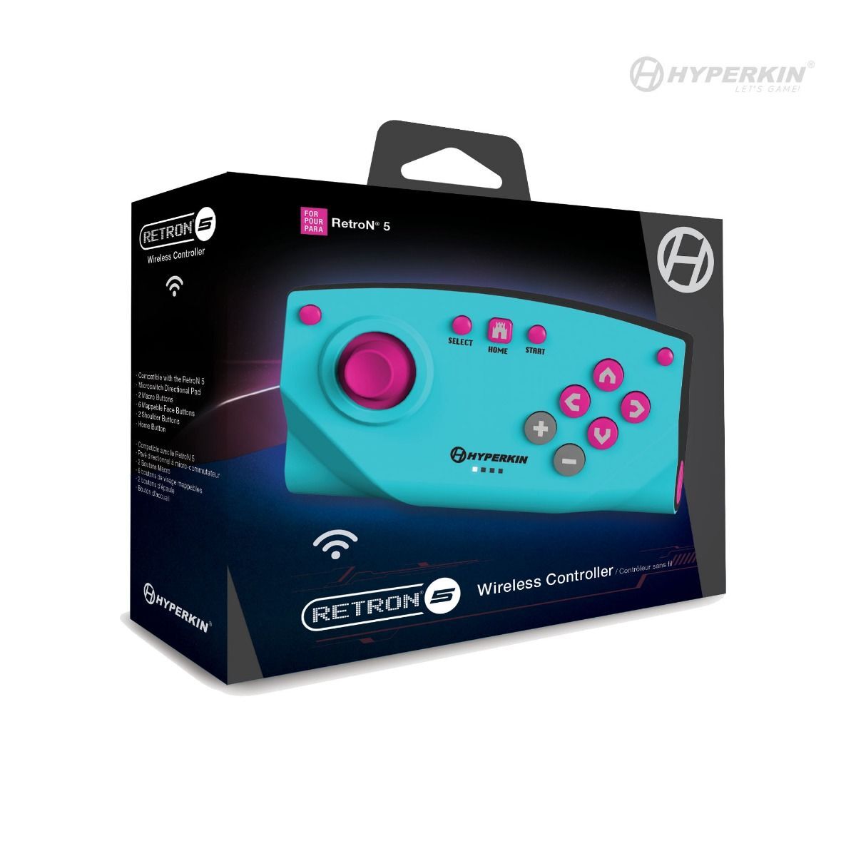 Brand New Hyper Blue R5 Retron 5 Wireless BT Controller for Retron 5 System