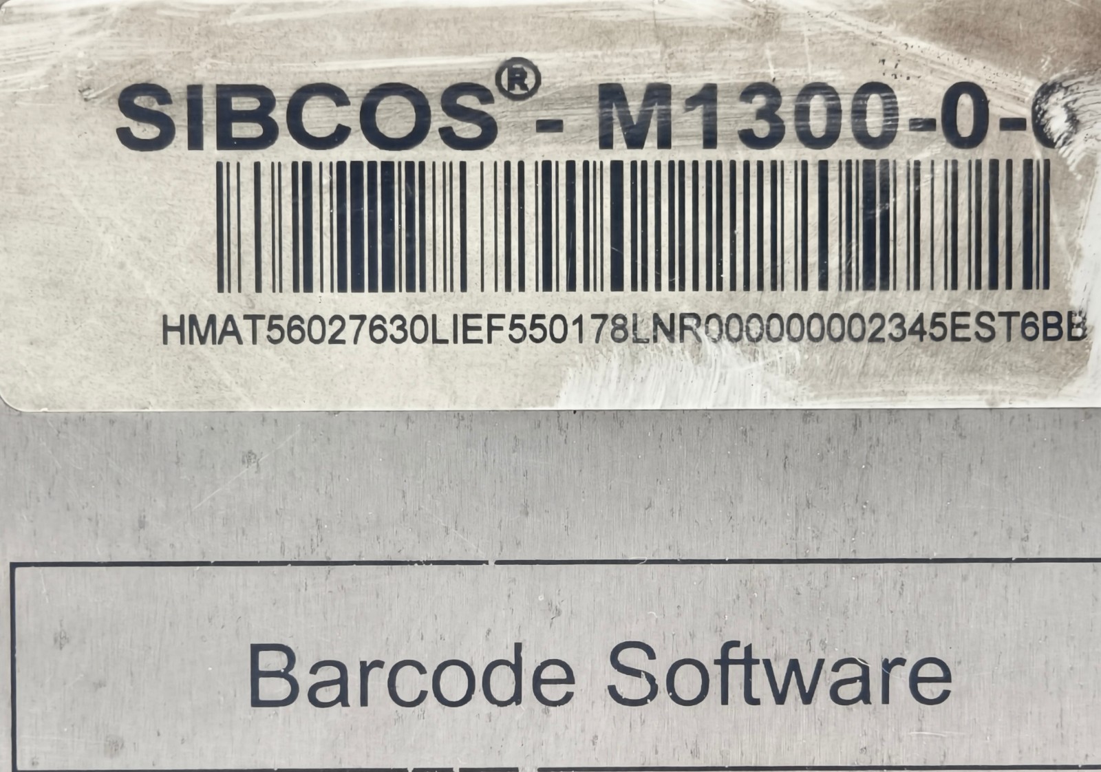 SIEMENS SIBCOS SIBCOSM1300 M1300-0-0 Master Control Module Barcode Software