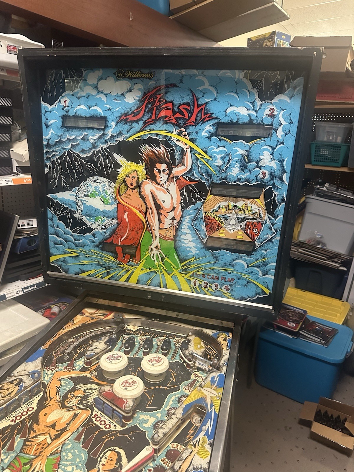 1978 Williams Flash Pinball Machine - Non Working