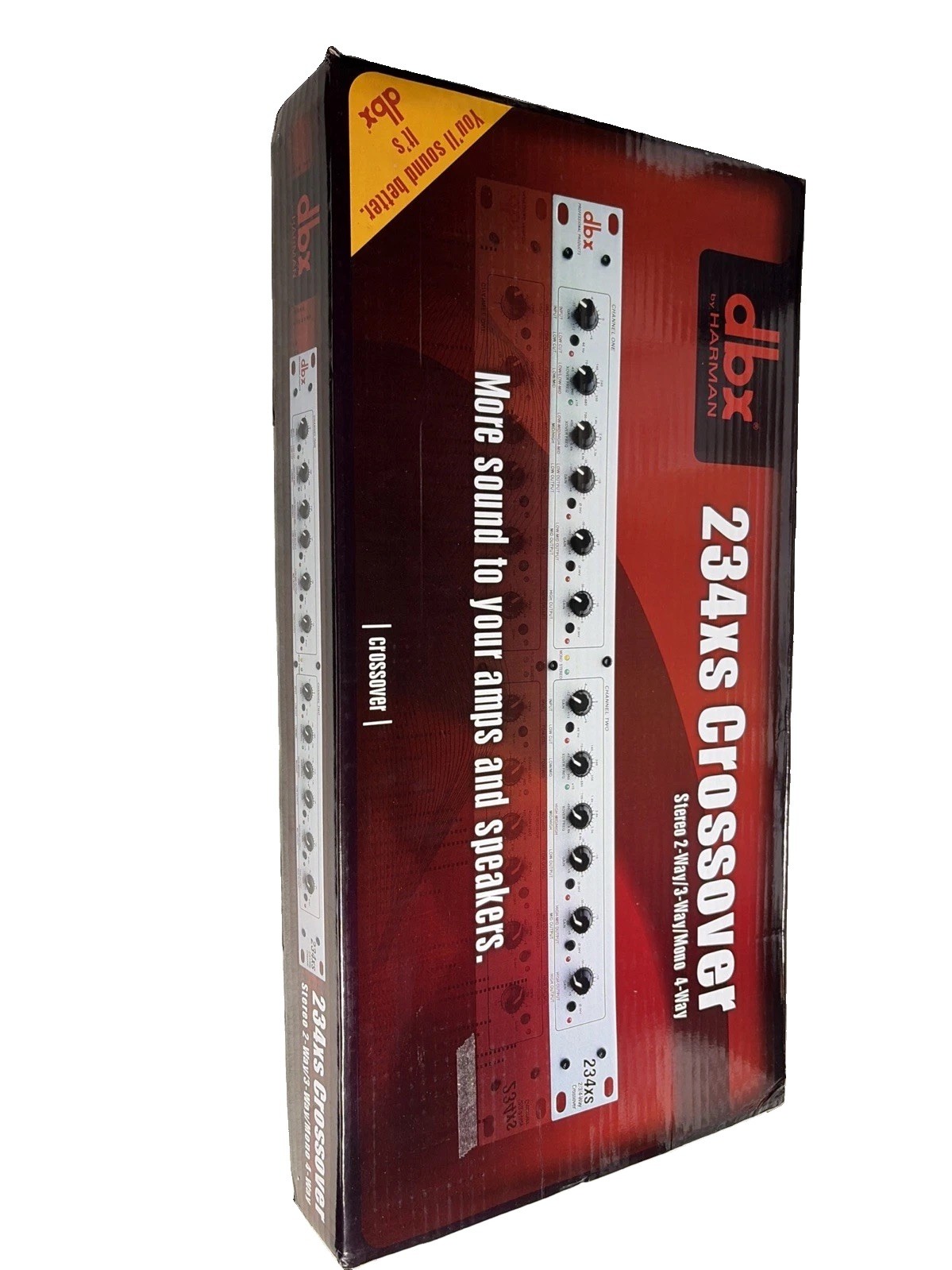 dbx by Harman 234xs Stereo 2-Way/3-Way Mono 4-Way Crossover (B-21)